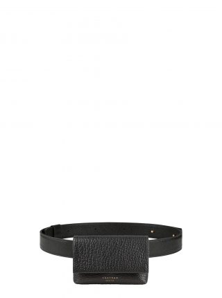 SOMA belt bag in black bison leather | TSATSAS