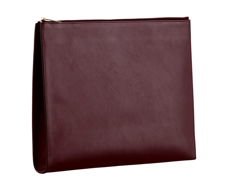 BIKO portfolio in burgundy calfskin leather | TSATSAS