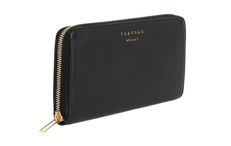 KOBO 2 wallet in black calfskin leather | TSATSAS