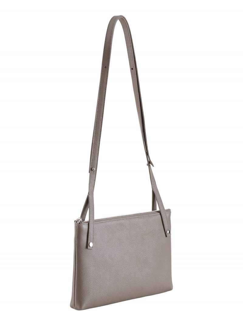 KRAMER 1 shoulder bag in grey calfskin leather | TSATSAS