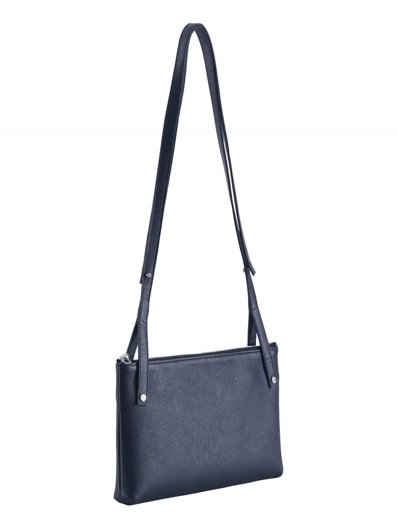 KRAMER 1 shoulder bag in navy blue calfskin leather | TSATSAS