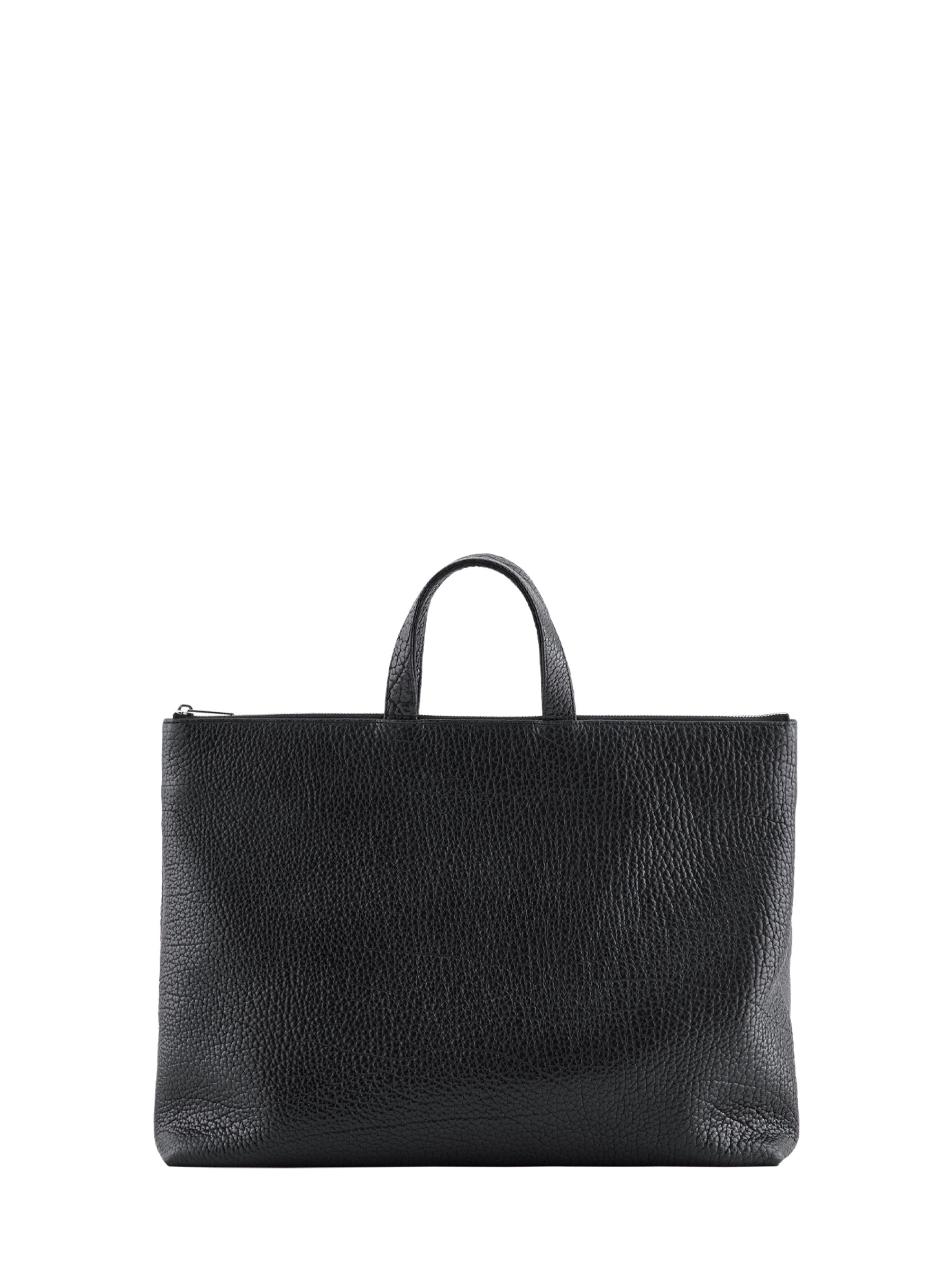 LUCID NINETY tote bag in black bison leather | TSATSAS