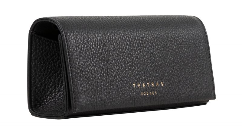 MALVA 1 bag in black calfskin leather | TSATSAS