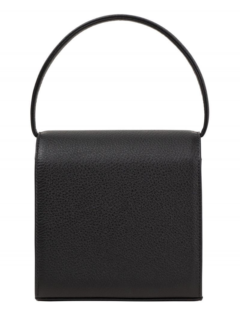 MALVA 2 hand bag in black calfskin leather | TSATSAS