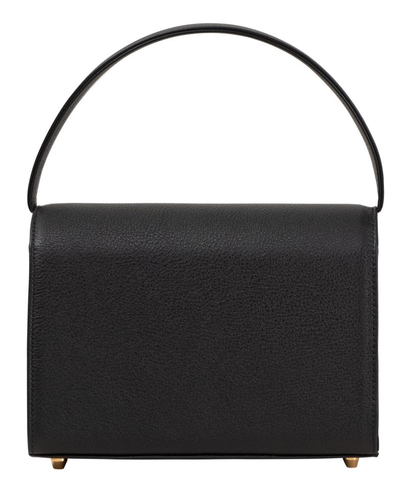 MALVA 4 handbag in black calfskin leather | TSATSAS