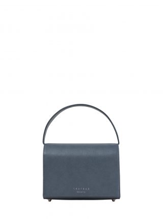 MALVA 4 handbag in slate blue calfskin leather | TSATSAS