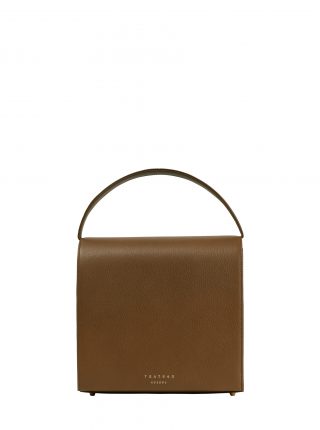 MALVA 5 handbag in olive brown calfskin leather | TSATSAS