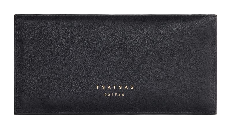 MATTER 1 case in black calfskin leather | TSATSAS