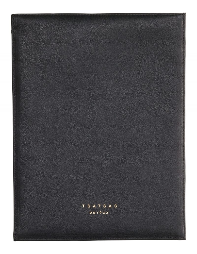 MATTER 2 case in black calfskin leather | TSATSAS