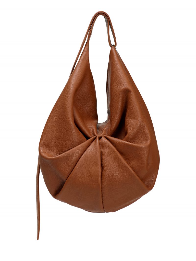 SACAR shoulder bag in tan calfskin leather | TSATSAS