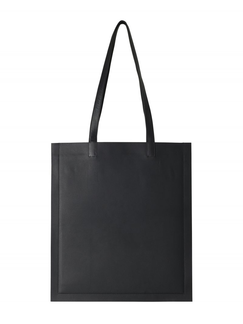 STRATO shoulder bag in black lamb nappa leather | TSATSAS
