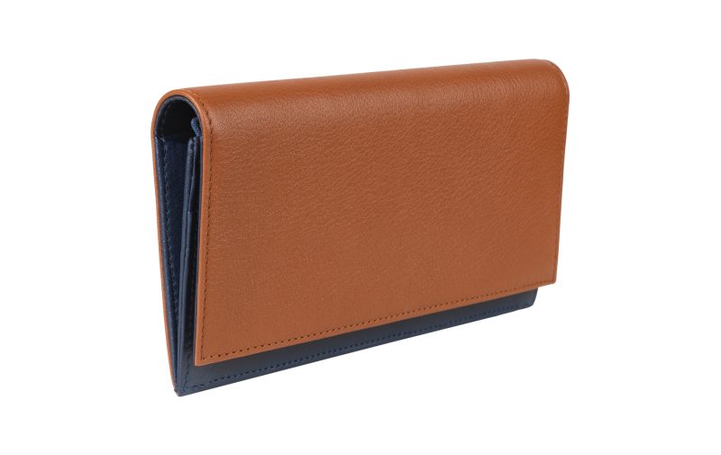 CREAM TYPE 10 wallet in tan calfskin leather | TSATSAS