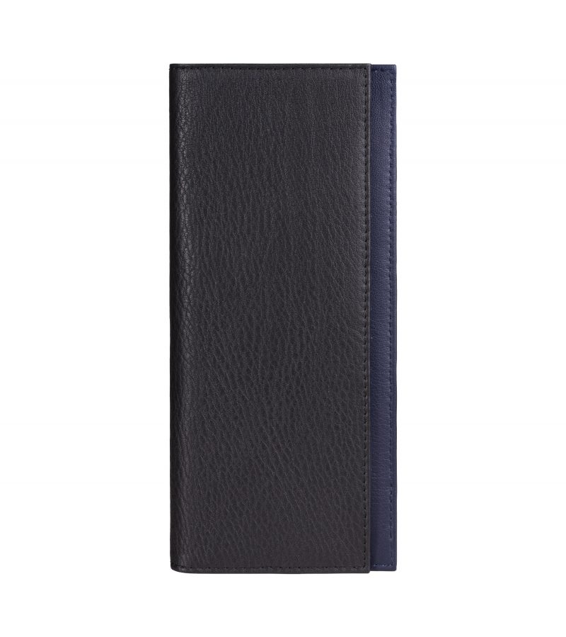 CREAM TYPE 9 wallet in black calfskin leather | TSATSAS
