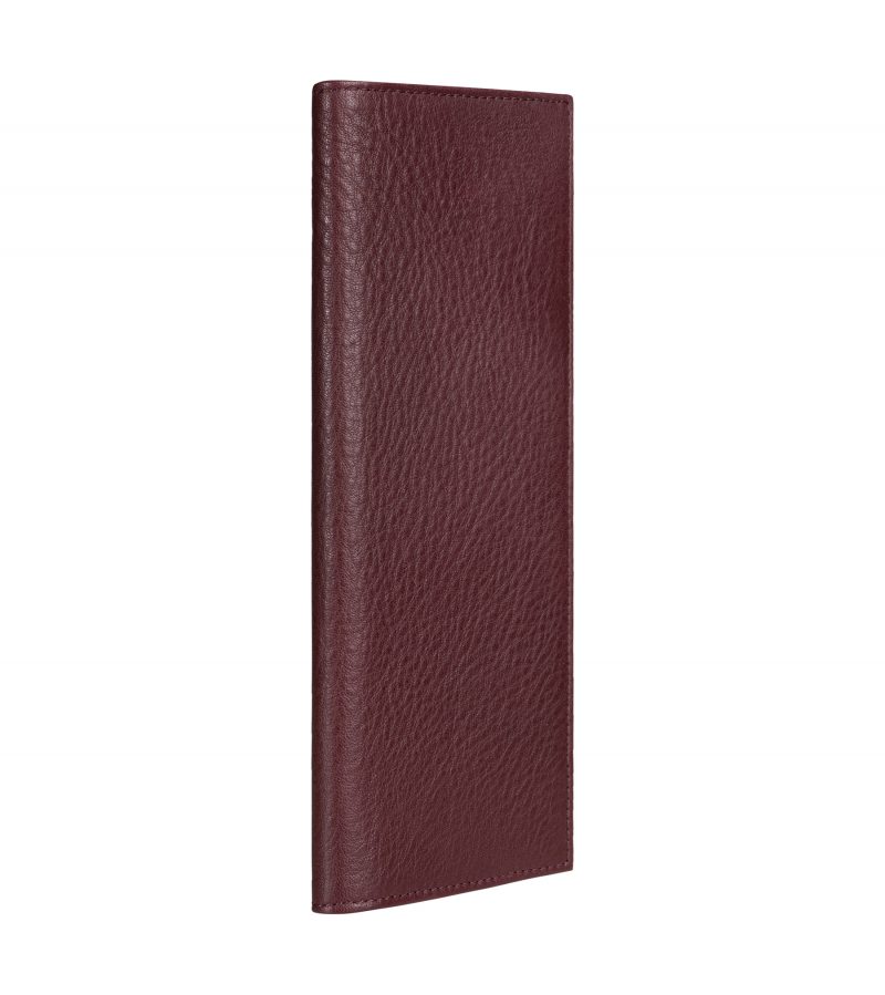 CREAM TYPE 9 wallet in burgundy calfskin leather | TSATSAS