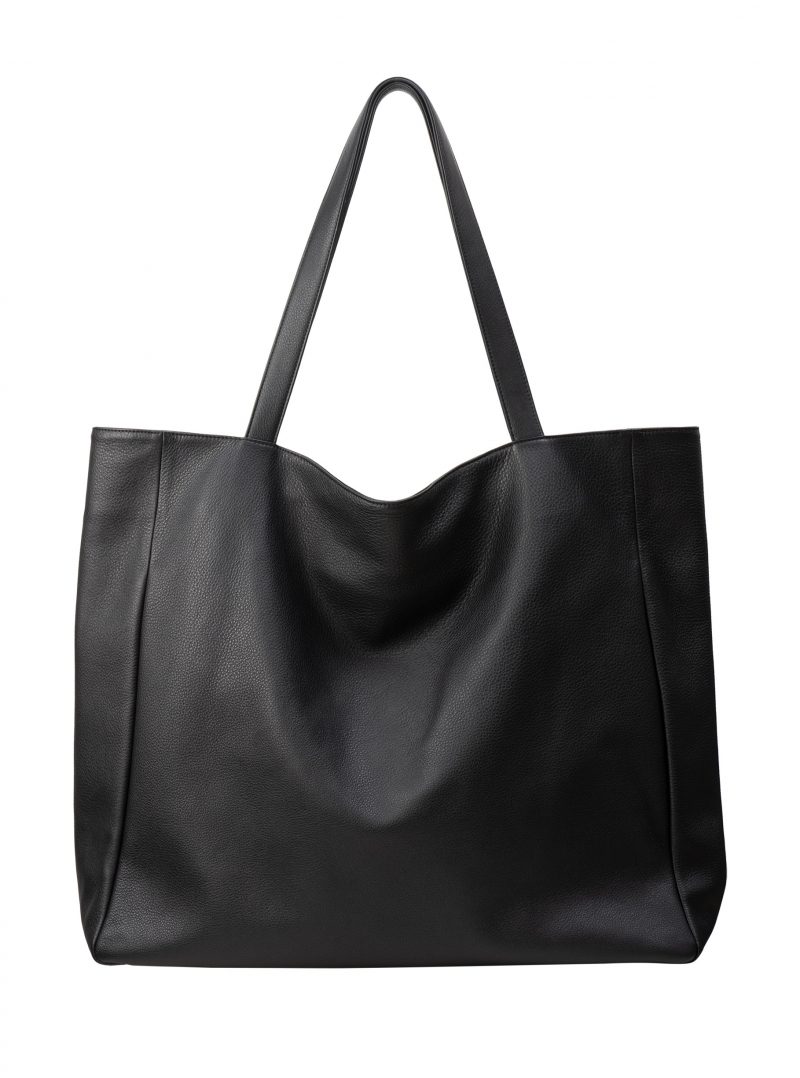 FABER 1 shoulder bag in black calfskin leather | TSATSAS