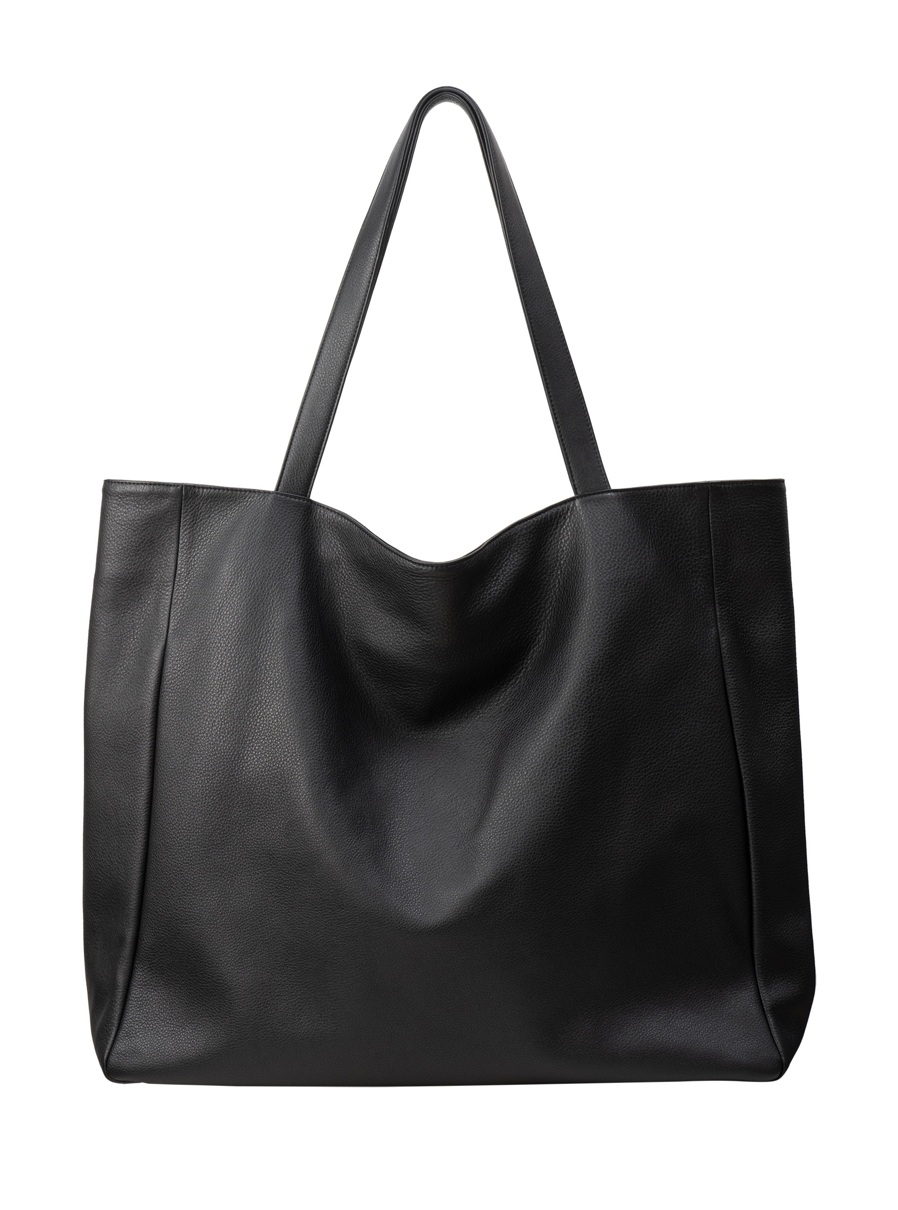 FABER ONE shoulder bag in black calfskin leather | TSATSAS