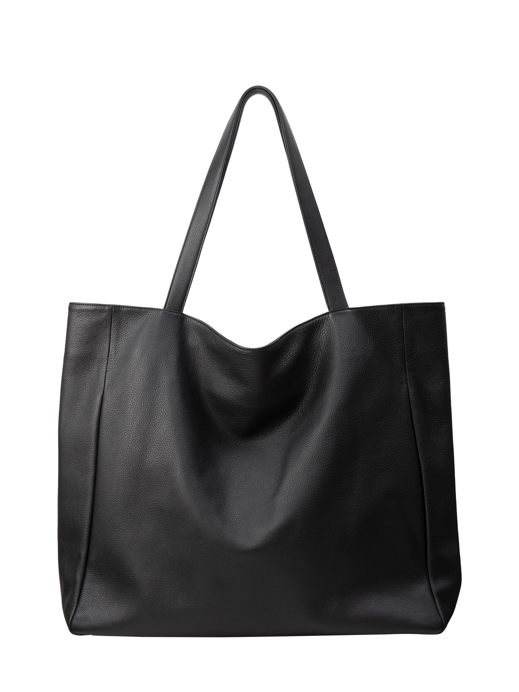 FABER ONE shoulder bag in black calfskin leather | TSATSAS