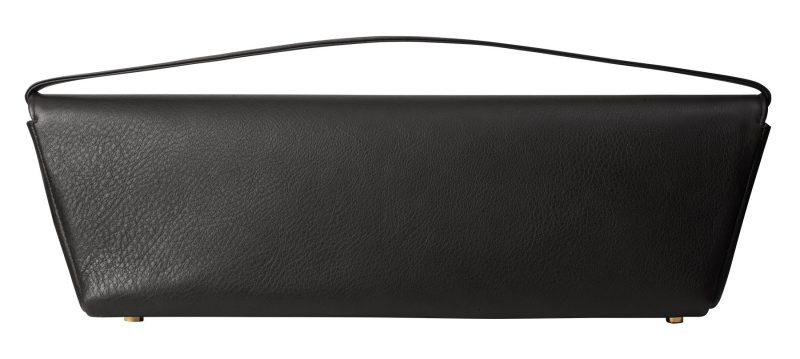 KIRAT shoulder bag in black calfskin leather | TSATSAS
