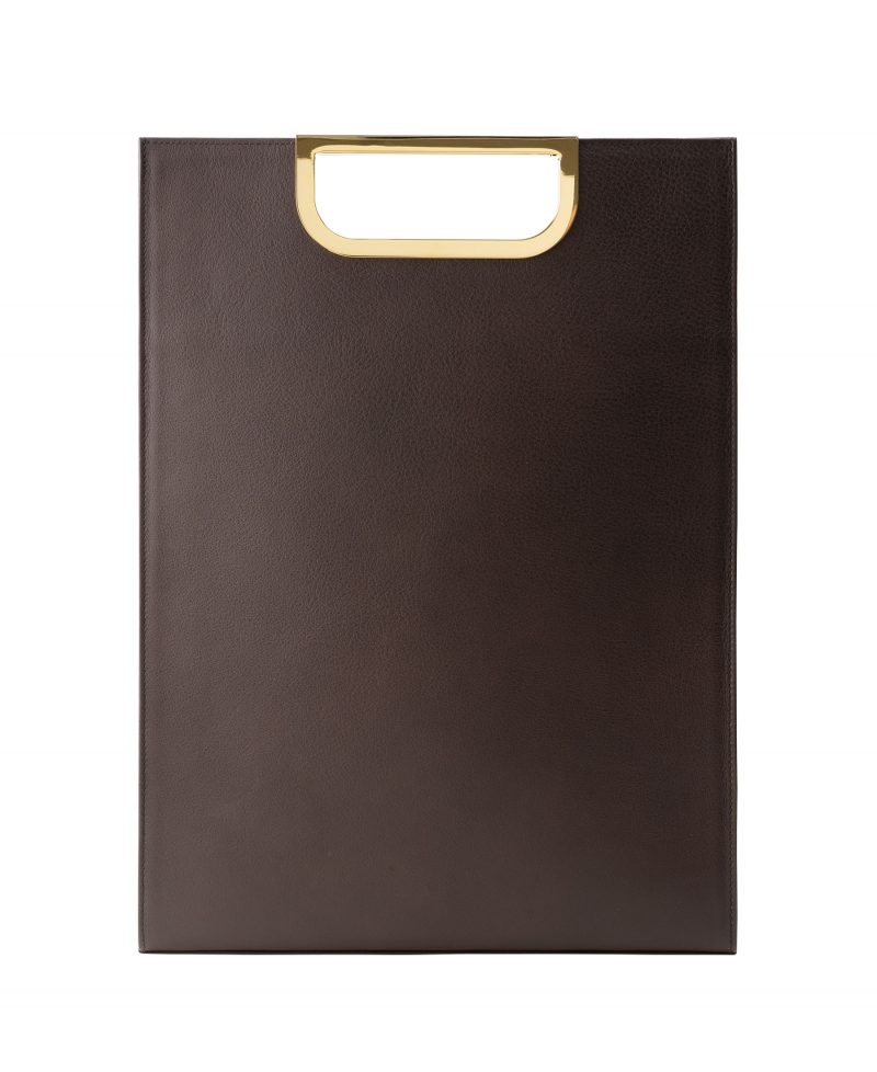 SOODEN handbag in dark brown calfskin leather | TSATSAS