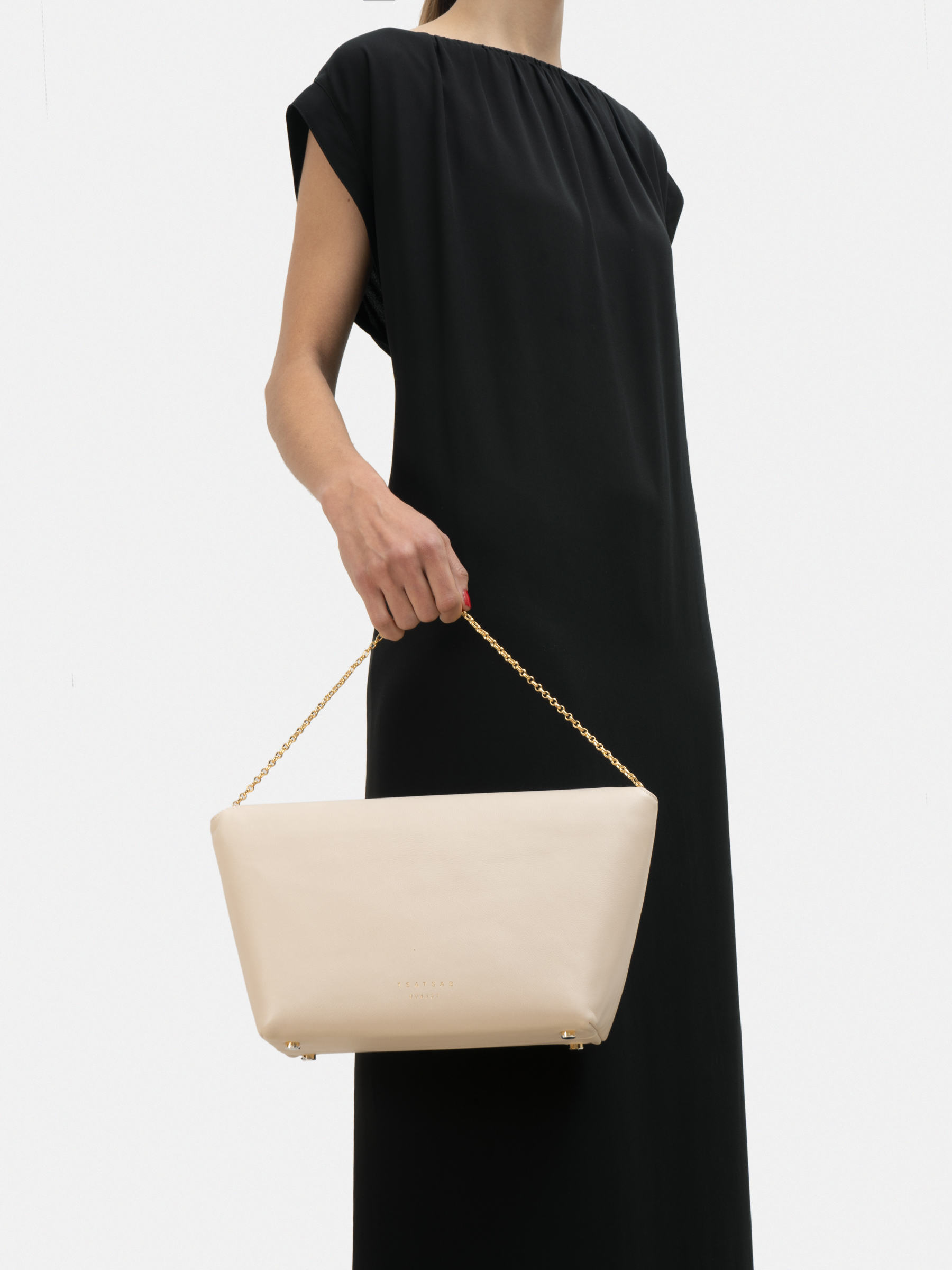 ivory leather bag