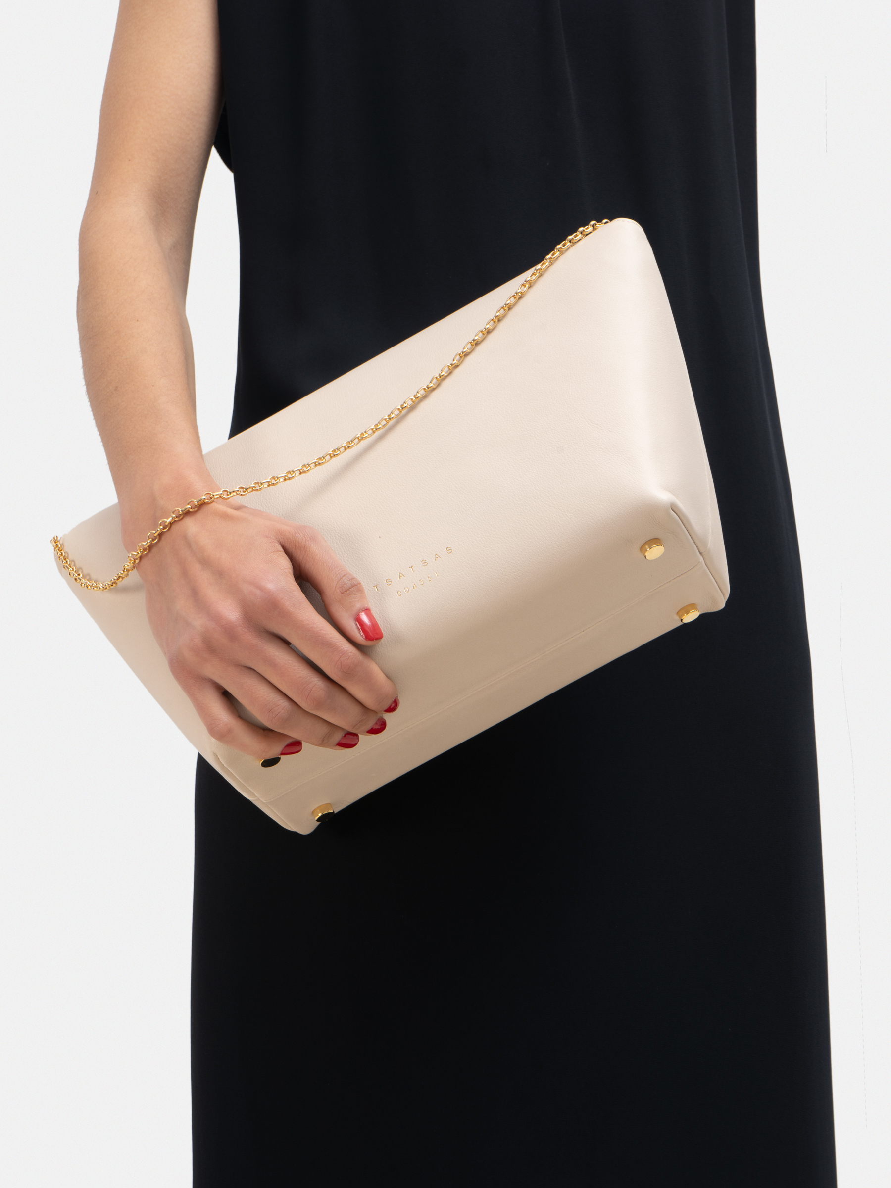 ivory leather bag