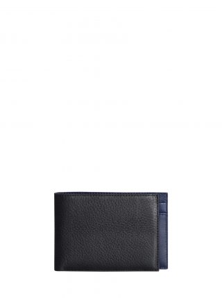 CREAM TYPE 6 wallet in black calfskin leather | TSATSAS