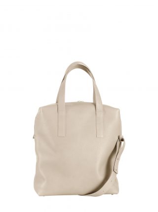POLLOCK tote bag in ivory calfskin leather | TSATSAS