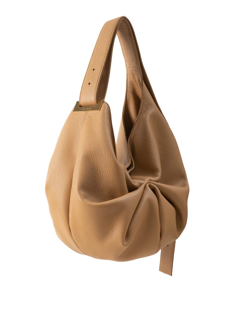 SACAR S shoulder bag in cashew calfskin leather | TSATSAS