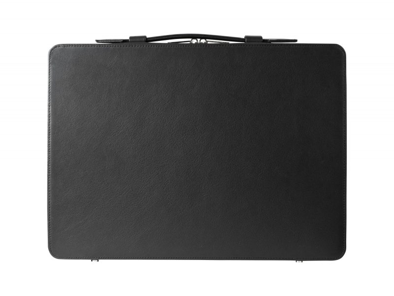 BRIEF-CASE — briefcase in black calfskin leather | TSATSAS and David Chipperfield
