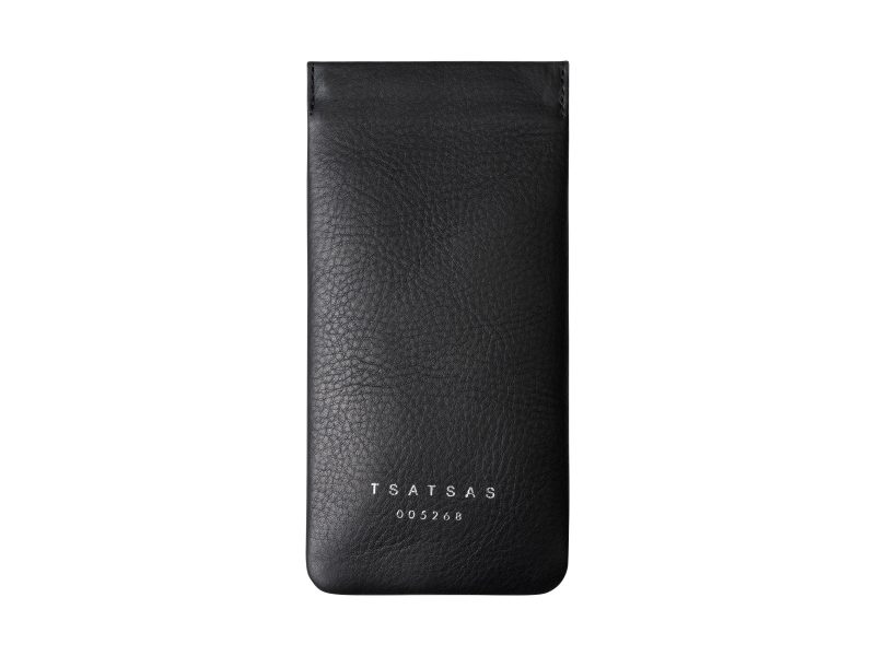GLASSES-CASE — glasses case in black calfskin leather | TSATSAS and David Chipperfield