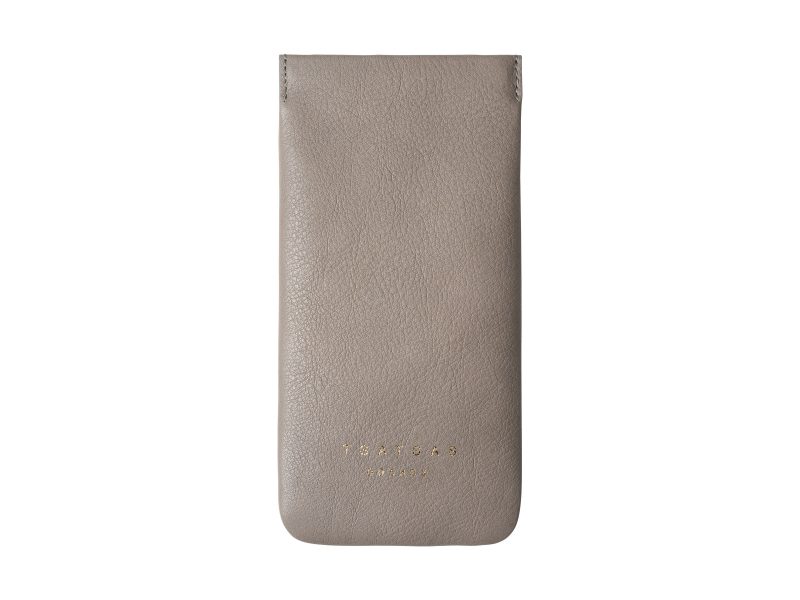 GLASSES-CASE — glasses case in grey calfskin leather | TSATSAS and David Chipperfield