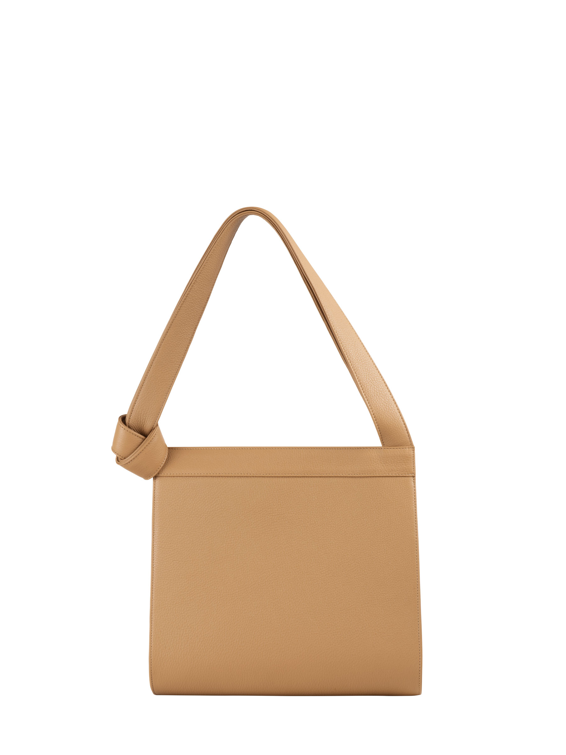 TAPE shoulder bag in cashew calfskin leather | TSATSAS