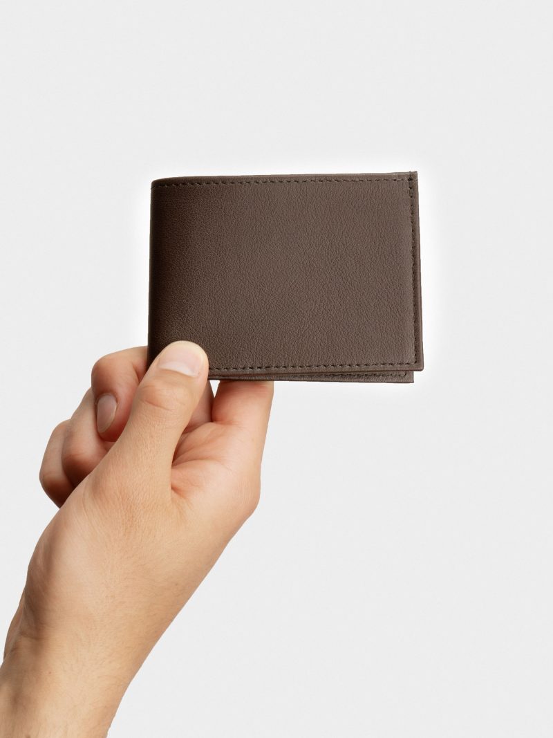KYOTO 3 wallet in dark brown calfskin leather | TSATSAS