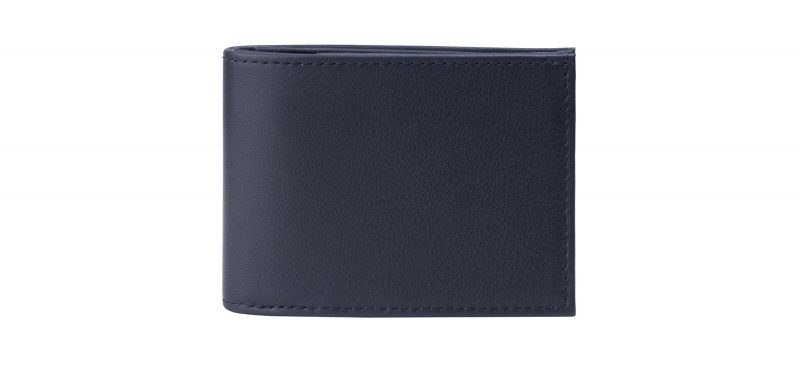 KYOTO 3 wallet in navy blue calfskin leather | TSATSAS