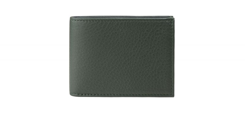 KYOTO 3 wallet in pine green calfskin leather | TSATSAS