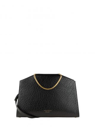 SUEZ 2 shoulder bag in black bison leather | TSATSAS