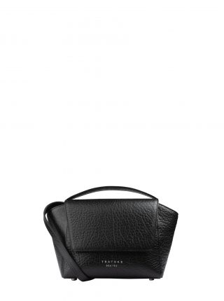 NEA 1 shoulder bag in black calfskin leather | TSATSAS