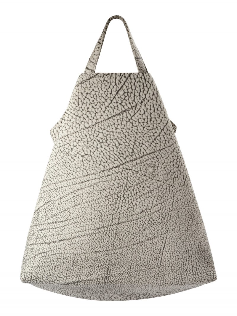 FLUKE tote bag in hand-sanded marbled nubuck leather | TSATSAS