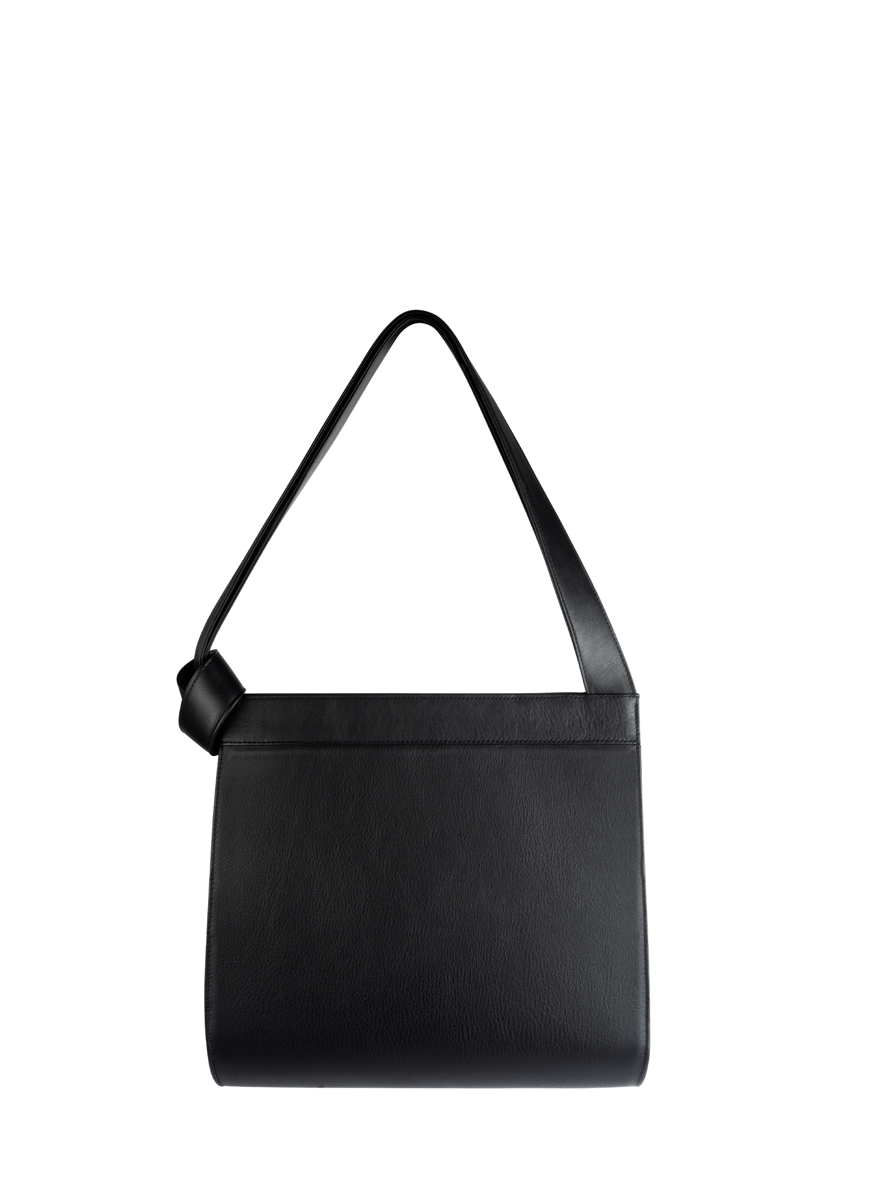 TAPE shoulder bag in black calfskin leather | TSATSAS