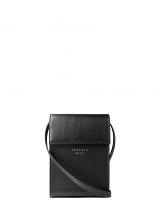 VIGO shoulder bag in black calfskin leather | TSATSAS