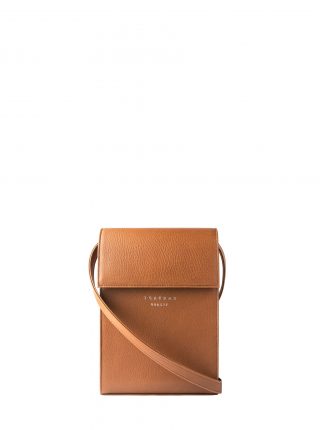VIGO shoulder bag in tan calfskin leather | TSATSAS