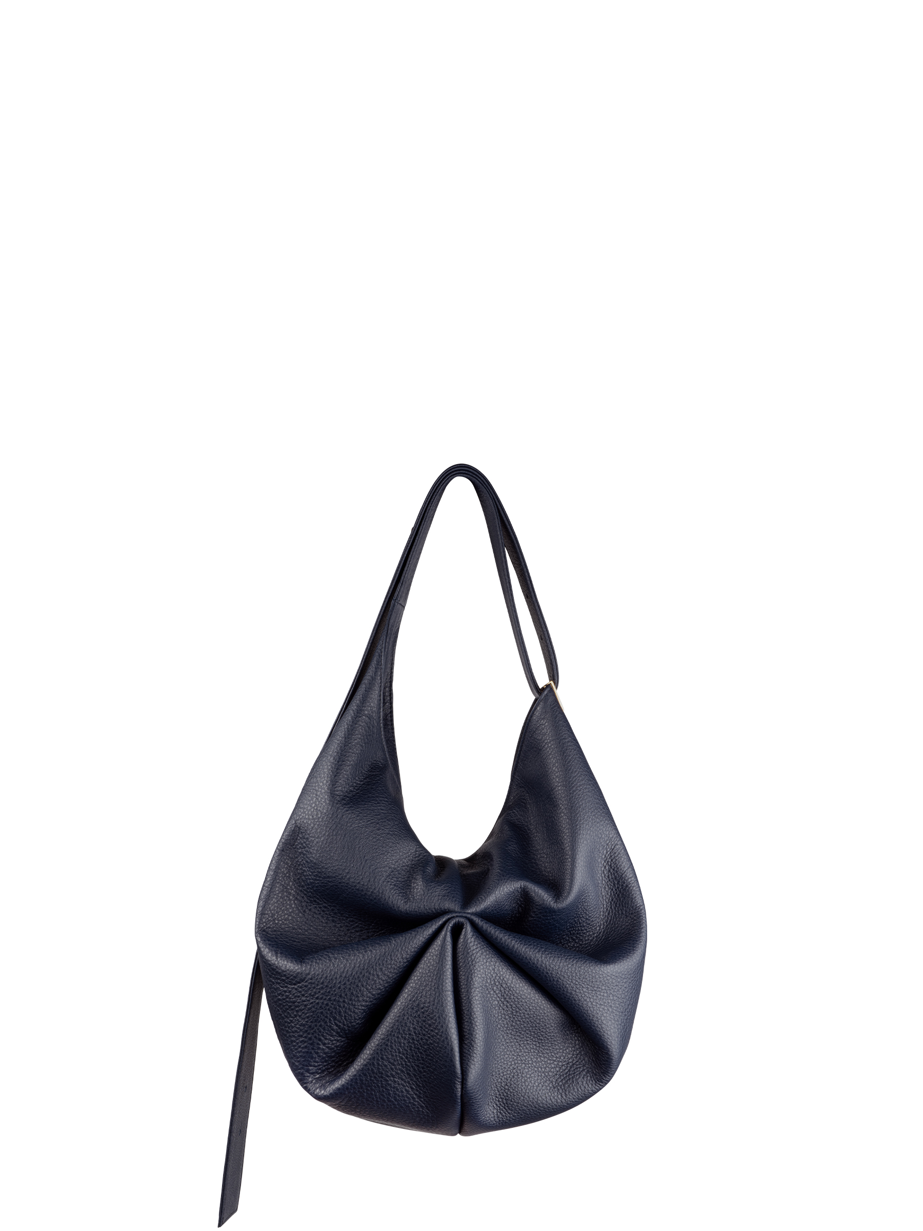 SACAR S shoulder bag in navy blue calfskin leather | TSATSAS