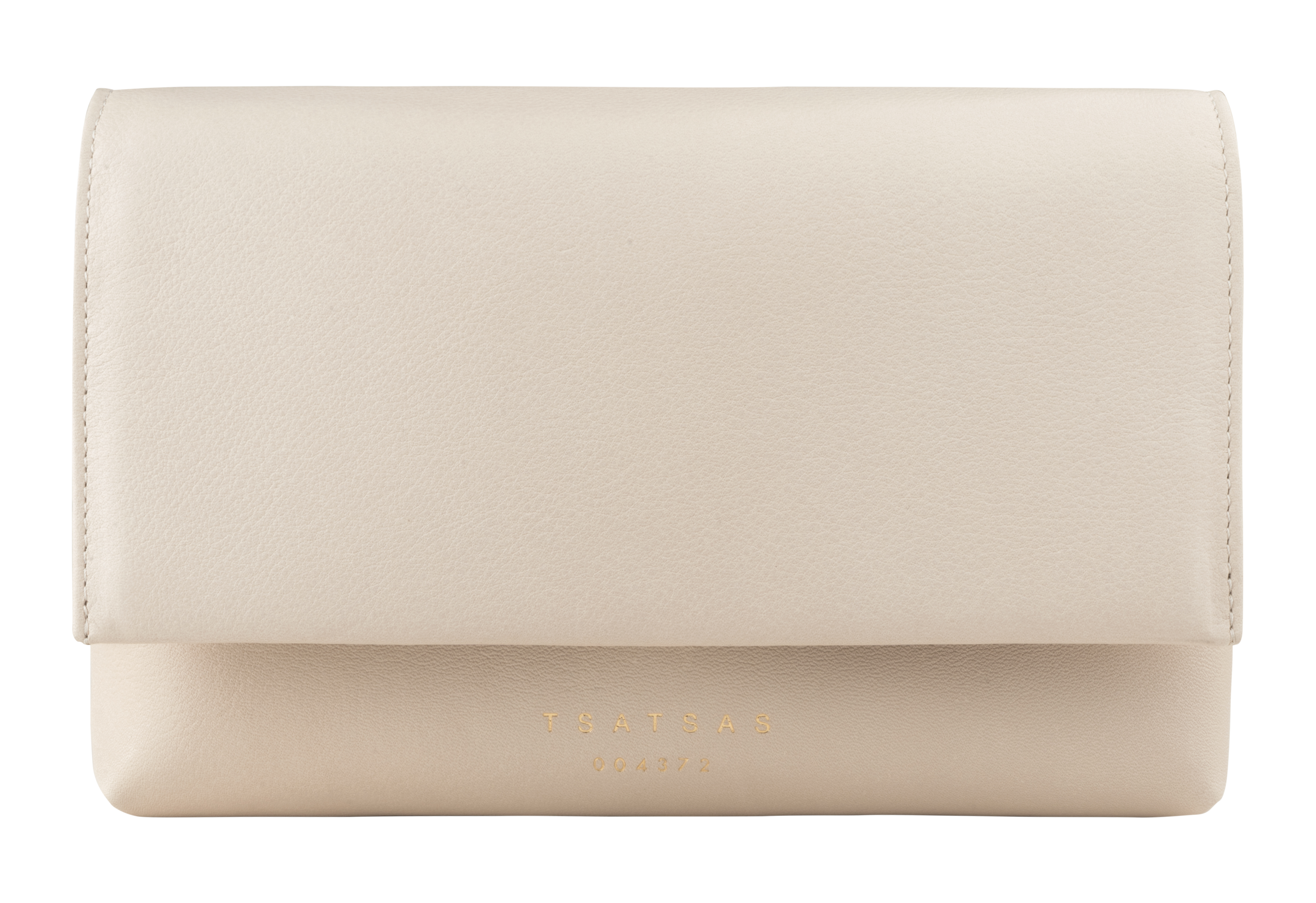 SOMA belt bag in ivory calfskin leather | TSATSAS