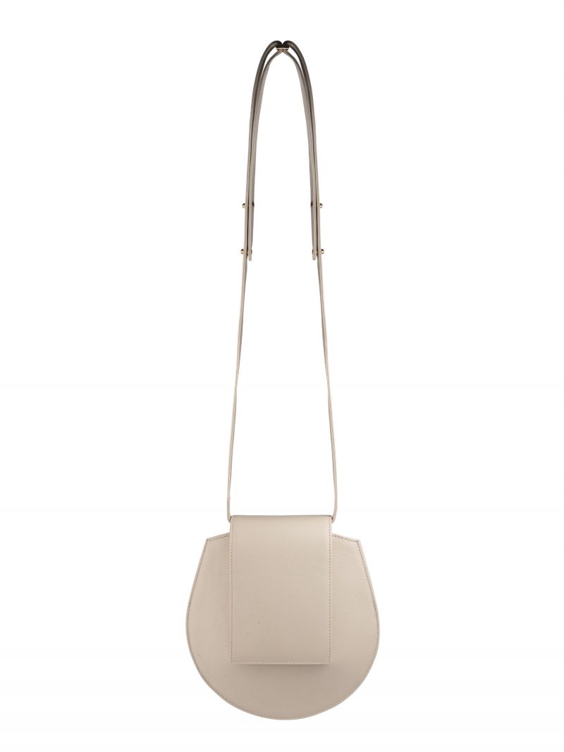 CY S shoulder bag in ivory calfskin leather | TSATSAS