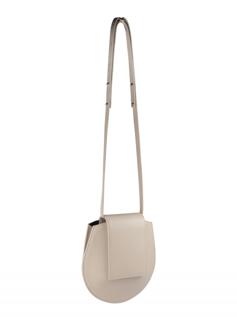 CY S shoulder bag in ivory calfskin leather | TSATSAS