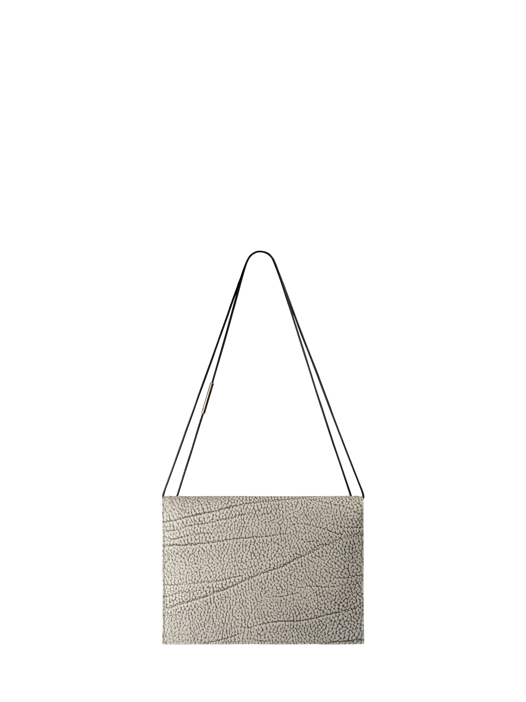 RE-OTHER shoulder bag in hand-sanded marbled nubuck leather | TSATSAS