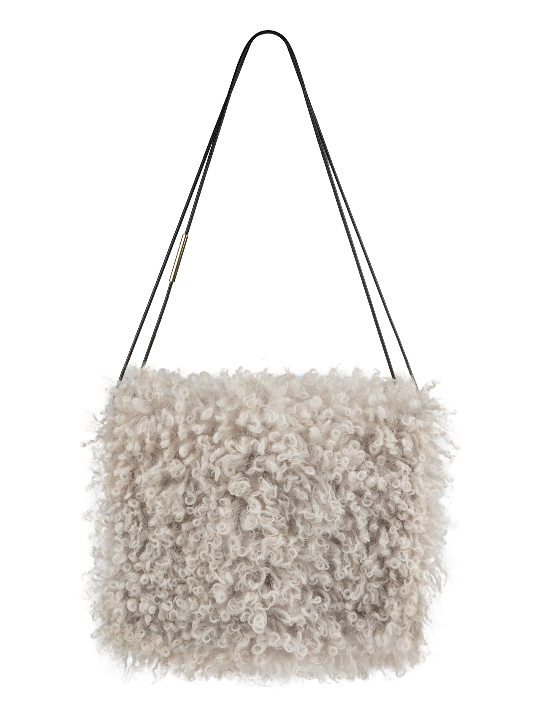 RE-OTHER shoulder bag in ivory sherling | TSATSAS