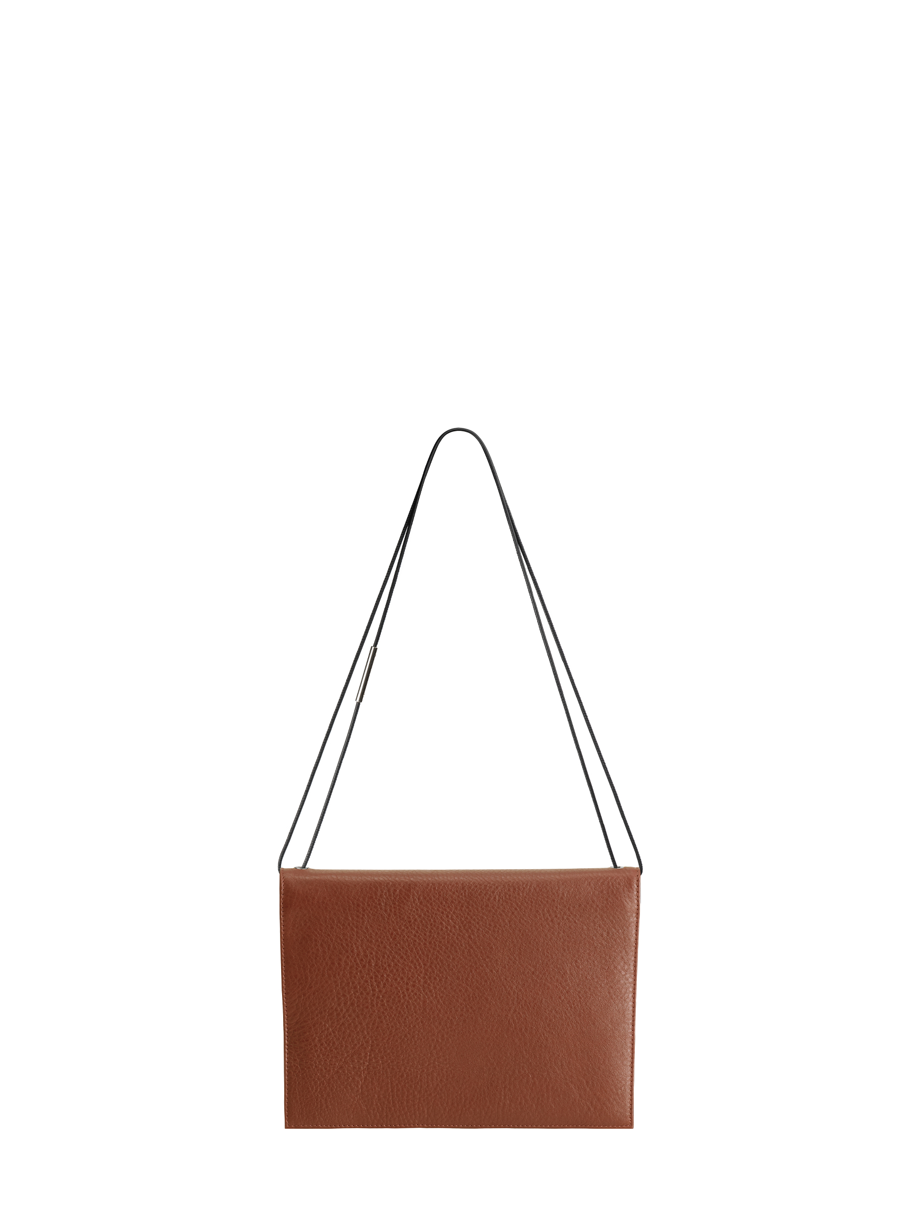 RE-OTHER shoulder bag in tan calfskin leather | TSATSAS