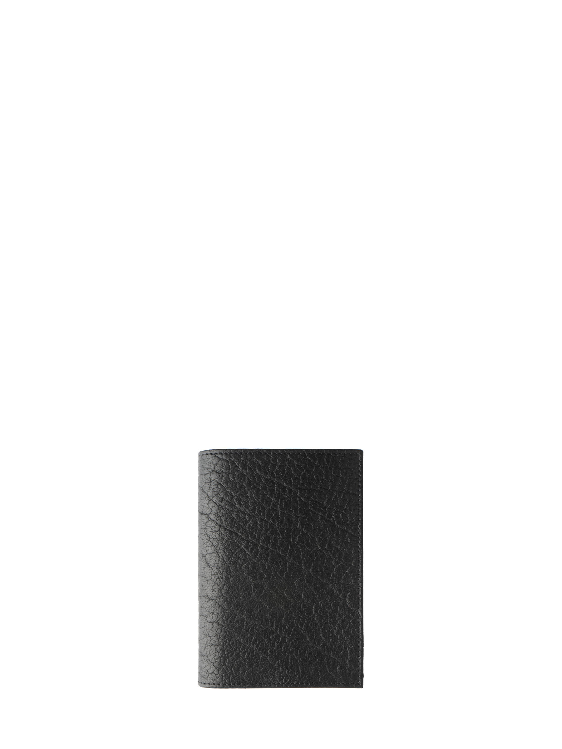 ORA passport wallet in black bison leather | TSATSAS