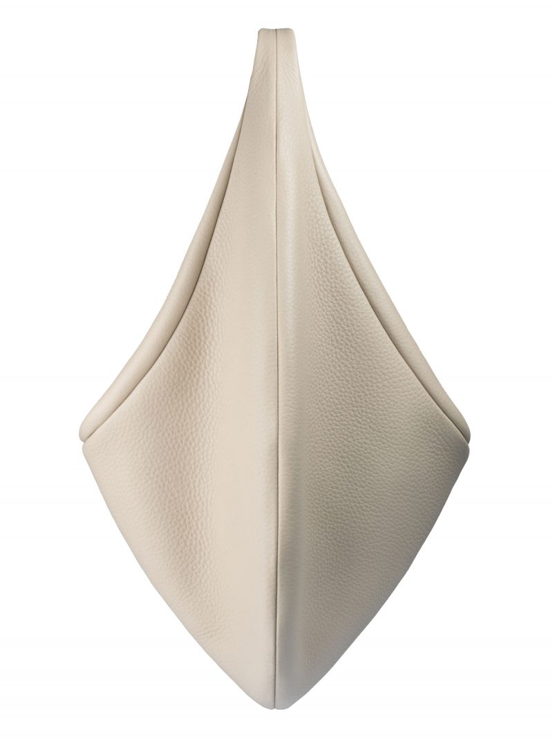 DANAIDE shoulder bag in ivory calfskin leather | TSATSAS